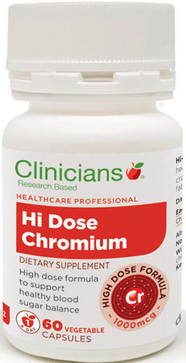 Clinicians Hi Dose Chromium 60 Vegetable Capsules